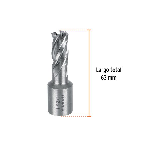 101123 - Cortador anular de 1/2' x 1', Truper