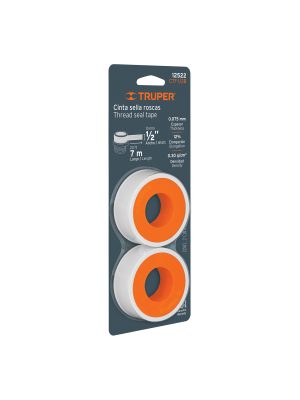 12522 - Blíster con 2 cintas sella roscas 1/2' x 7 m, uso general