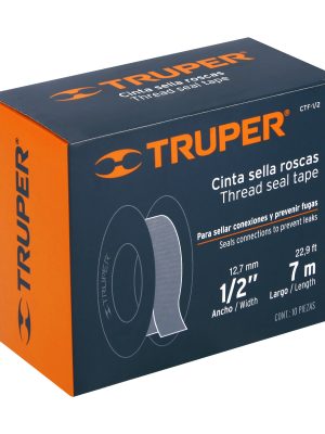 12520 - Cinta sella roscas 1/2' X 7 m de largo, uso general, Truper