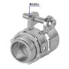 C-TUBOS FLEXIBLES 47340 - Conector recto 1/2' para tubo flexible metálico, Volteck