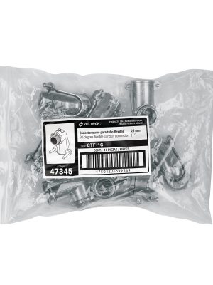 CTF-1CE1.jpg 47345 - Conector curvo 1' para tubo flexible metálico, Volteck