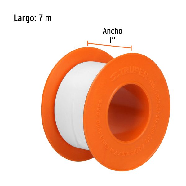 CTF-1FC1.jpg 12511 - Cinta sella roscas 1' X 7 m de largo, uso general, Truper