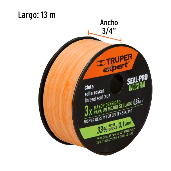 CTF-3-4X13XFC1.jpg 12517 - Cinta sella roscas 3/4' X 13 m de largo, industrial, Expert