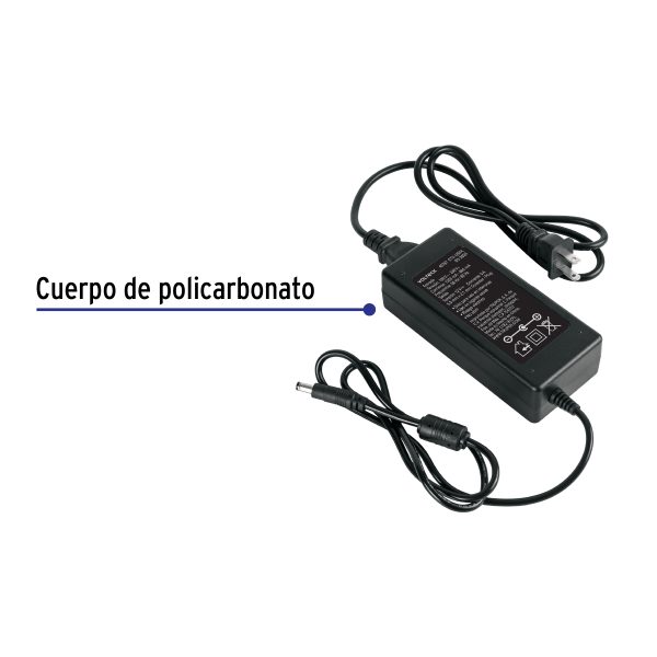 49787 - Fuente de Alimentación 12V 5A para CCTV, Volteck