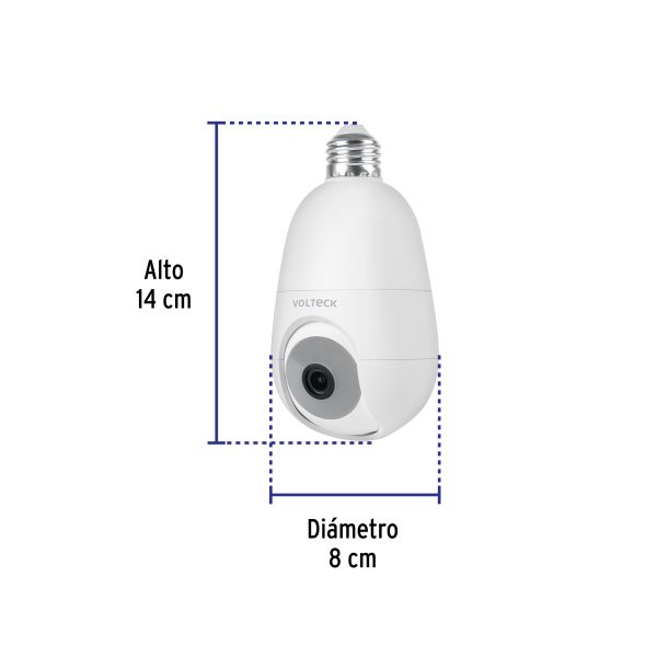 45744 - Cámara WiFi para socket, 4MP, VOLTECK
