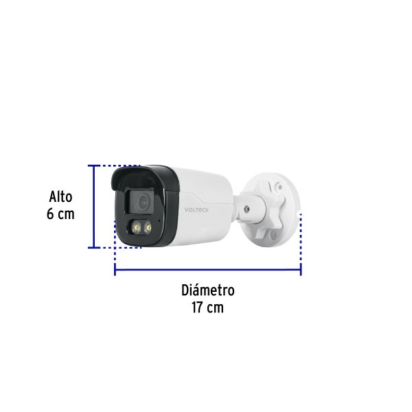 49578 - Cámara Tipo Bala 5MP, Lente 2.8mm, c/Micrófono, Volteck