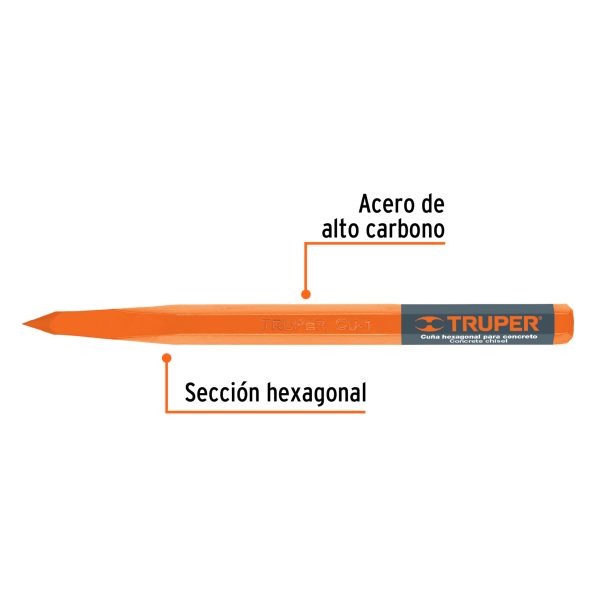 13056 - Cuña para concreto de 1', Truper