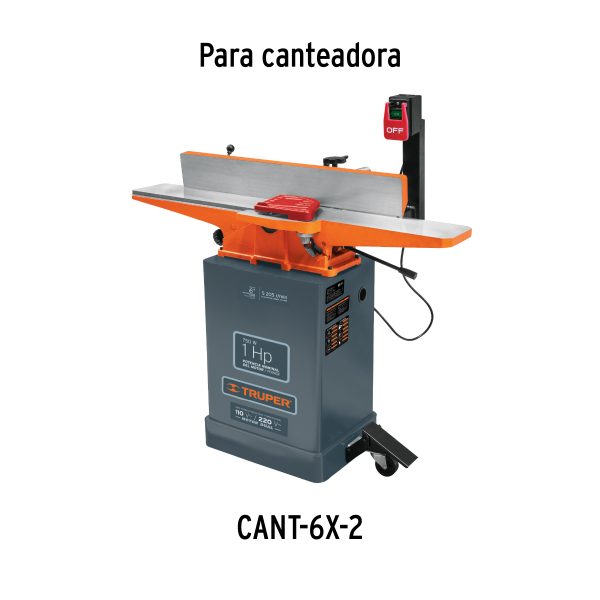 16919 - Cuchillas para canteadora CANT-6X-2, 3 pzs en caja, TRUPER