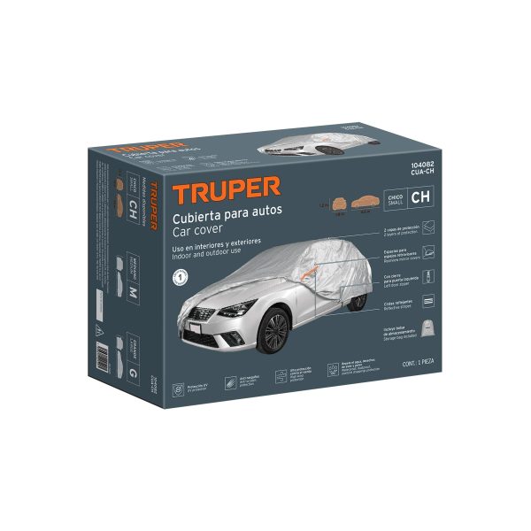 104082 - Cubierta para autos chicos, TRUPER
