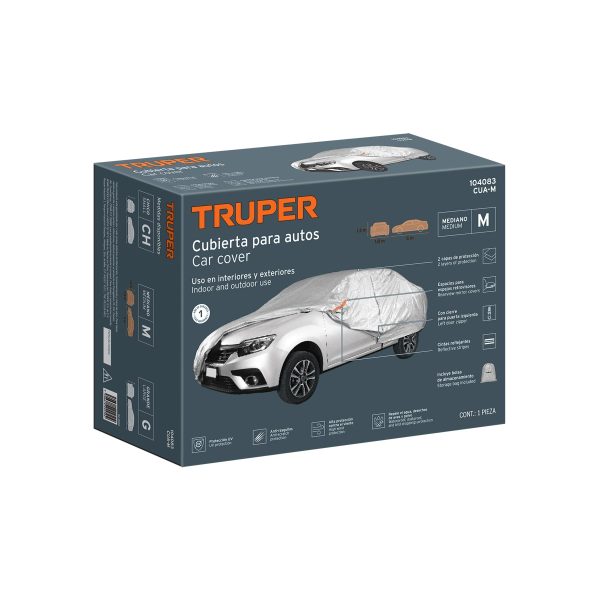 104083 - Cubierta para autos medianos, TRUPER