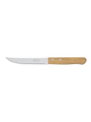 23083 - Cuchillo con sierra para asado 5' mango de madera, Pretul