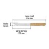 23083 - Cuchillo con sierra para asado 5' mango de madera, Pretul