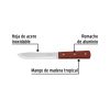 23076 - Cuchillo cebollero 6' mango de madera, Pretul