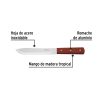 23077 - Cuchillo cebollero 7' mango de madera, Pretul