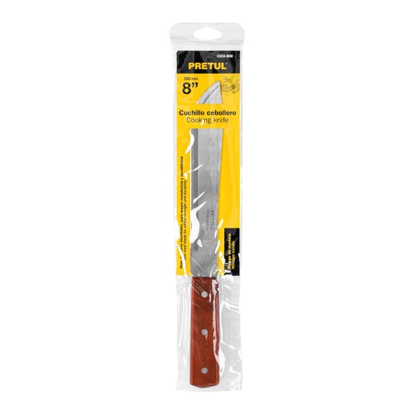 23078 - Cuchillo cebollero 8' mango de madera, Pretul