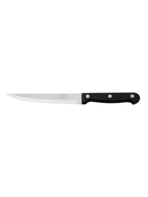 23093 - Cuchillo liso para asado 5' mango de plástico, Pretul