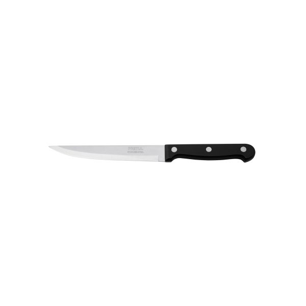 23093 - Cuchillo liso para asado 5' mango de plástico, Pretul