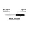 23085 - Cuchillo cebollero 6' mango de polipropileno, Pretul