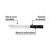 23087 - Cuchillo cebollero 8' mango de polipropileno, Pretul