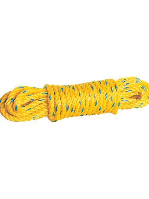 40964 - Madeja de cuerda amarilla de polipropileno 8mm, 10m, FIERO