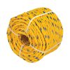 40185 - Kilo de cuerda amarilla de polipropileno 8 mm, rollo 1kg