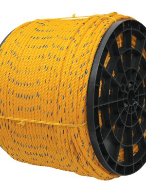 CUE-08K.jpg 44486 - Kilo de cuerda amarilla de polipropileno 8mm, carrete 20kg