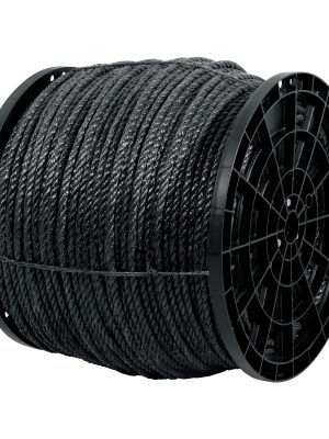 CUE-11NK.jpg 40766 - Kilo de cuerda negra de polipropileno 11 mm, carrete 20kg