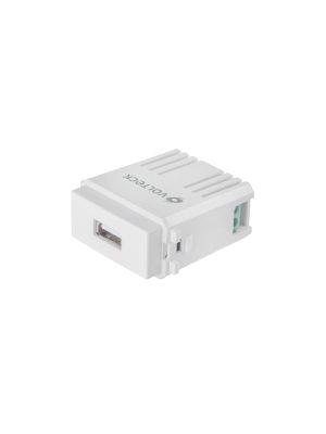 CUSB-IB.jpg 48109 - Módulo puerto USB, línea Italiana, color blanco, Volteck