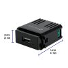 47603 - Módulo USB, línea Italiana, color negro, Volteck