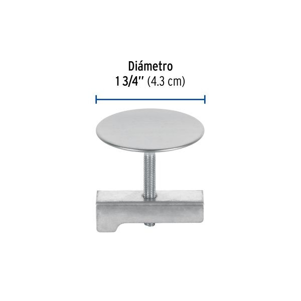 49595 - Cubretaladro de acero inoxidable 1-3/4' cromo, Foset