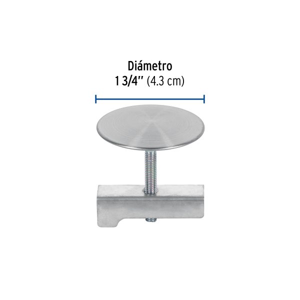 49596 - Cubretaladro de acero inoxidable 1-3/4' satín, Foset