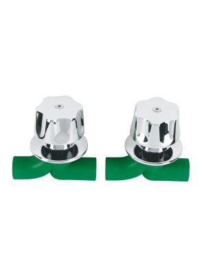 49828 - Caja con 2 llaves de PPR y manerales metálicos para empotrar