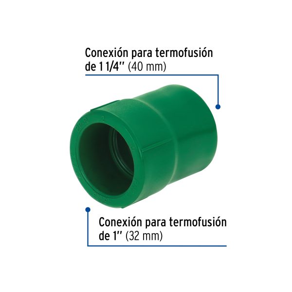 45469 - Reducción de PPR 1-1/4' x 1', Foset
