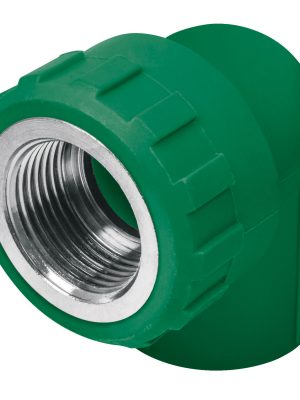 CV-501.jpg 49861 - Codo 90° PPR, 1/2', rosca hembra con inserto metálico, Foset