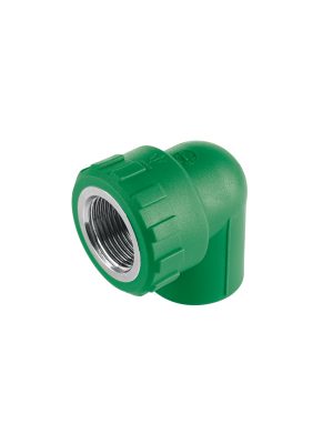 CV-502.jpg 49862 - Codo 90° PPR, 3/4', rosca hembra con inserto metálico, Foset