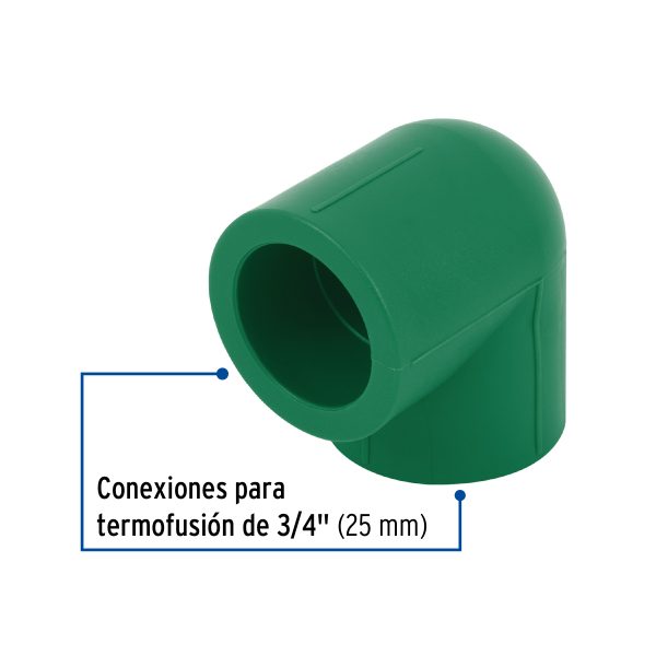 49850 - Codo 90° PPR,  3/4', Foset