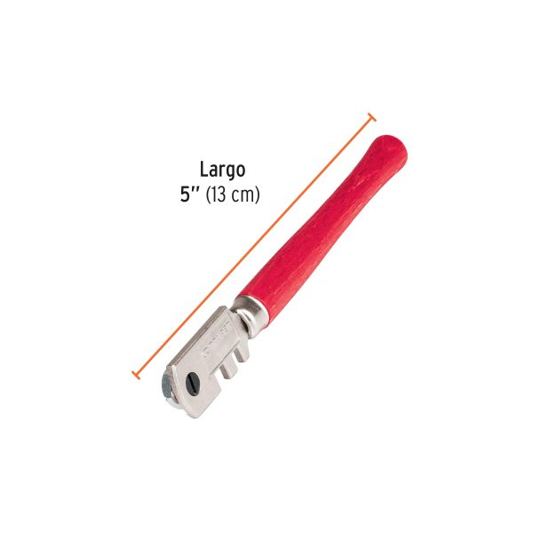12954 - Cortador de vidrio 5' con 6 cuchillas, Truper