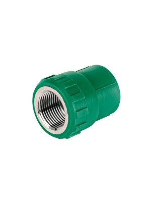49886 - Adaptador PPR 3/4' hembra con inserto metálico, Foset