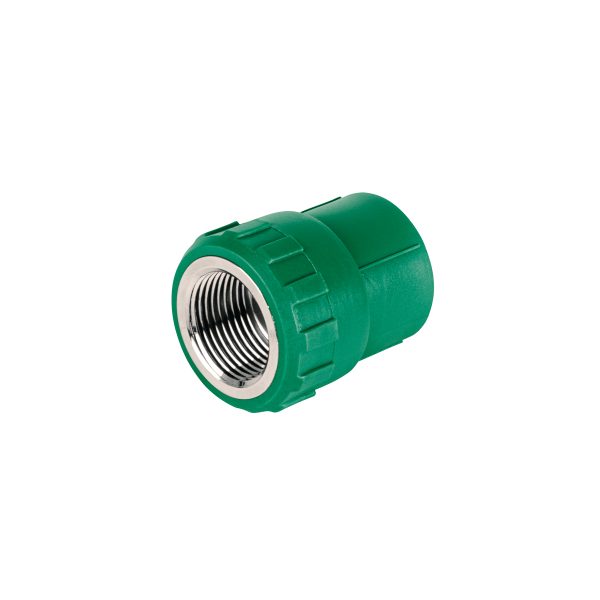 49886 - Adaptador PPR 3/4' hembra con inserto metálico, Foset