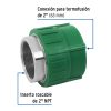 45455 - Adaptador PPR 2' hembra con inserto metálico, Foset