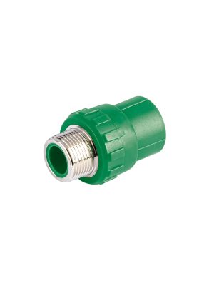 49880 - Adaptador PPR 3/4' macho con inserto metálico, Foset