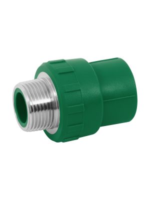 49881 - Adaptador PPR 1' macho con inserto metálico, Foset