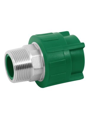 45450 - Adaptador PPR 1-1/4' macho con inserto metálico, Foset