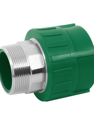 45452 - Adaptador PPR 2' macho con inserto metálico, Foset