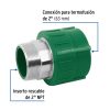CV-616FC1.jpg 45452 - Adaptador PPR 2' macho con inserto metálico, Foset