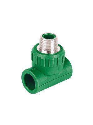 49838 - Tee macho de PPR 1/2' con inserto metálico, Foset