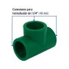 45465 - Tee sencilla de PPR 1-1/4', Foset