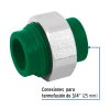 49811 - Tuerca unión PPR, tuerca latón,  3/4', Foset