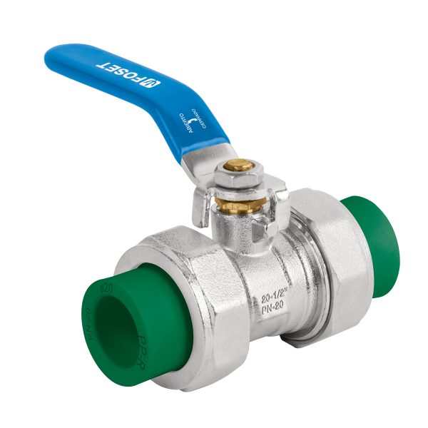 41986 - Válvula de esfera desmontable PPR, 1/2' (20mm), FOSET