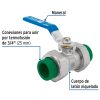 41987 - Válvula de esfera desmontable PPR, 3/4' (25mm), FOSET